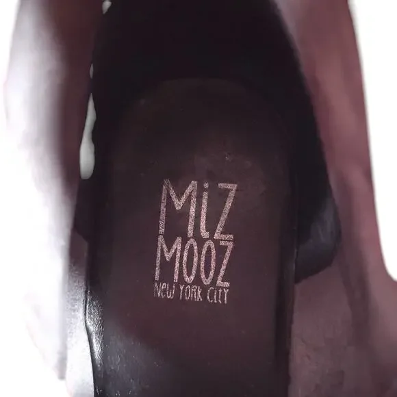 Miz Mooz Luna Ankle Boots 8 Red Leather Ruched Slouchy Relaxed Casual Chic - Picture 9 of 11